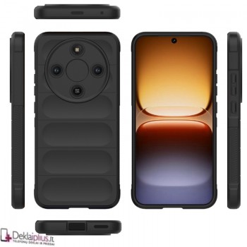 Magic Shield guminis dėklas - juodas (Huawei Honor Magic 8 Lite)